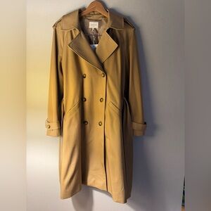 NWT - Sezane Scott Trench Coat - Size 38 (US 6) Color: Camel